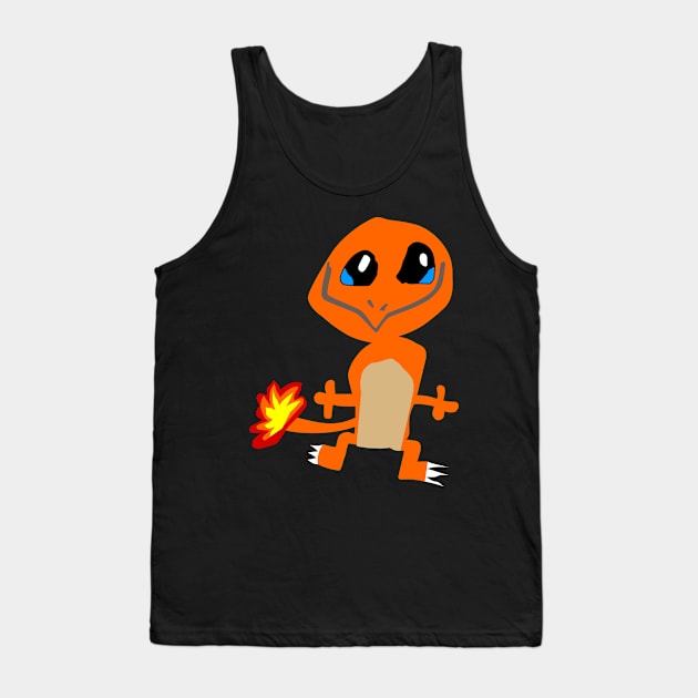 Orange monster Tank Top by YESik Graffiti